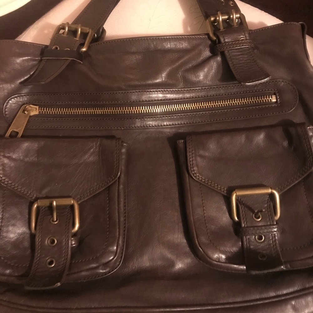 Marc Jacobs Brown Leather Hobo Bag